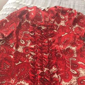 DKNY paisley print sheath dress